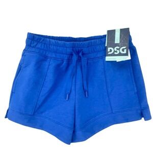 DSG Girls Sport Fleece Shorts Beaucoup Blue Activewear Athletic Kids NWT